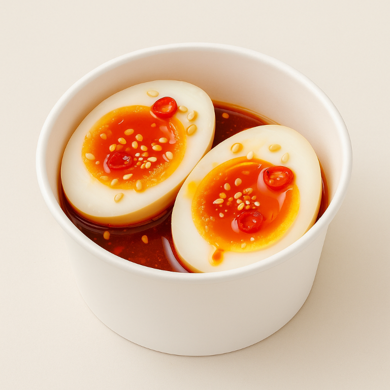 Spicy soft-boiled egg